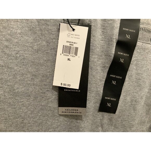 Banana Republic Polo XL Mens Luxe Touch Performance Gray S/S Size NWT - Picture 5 of 9